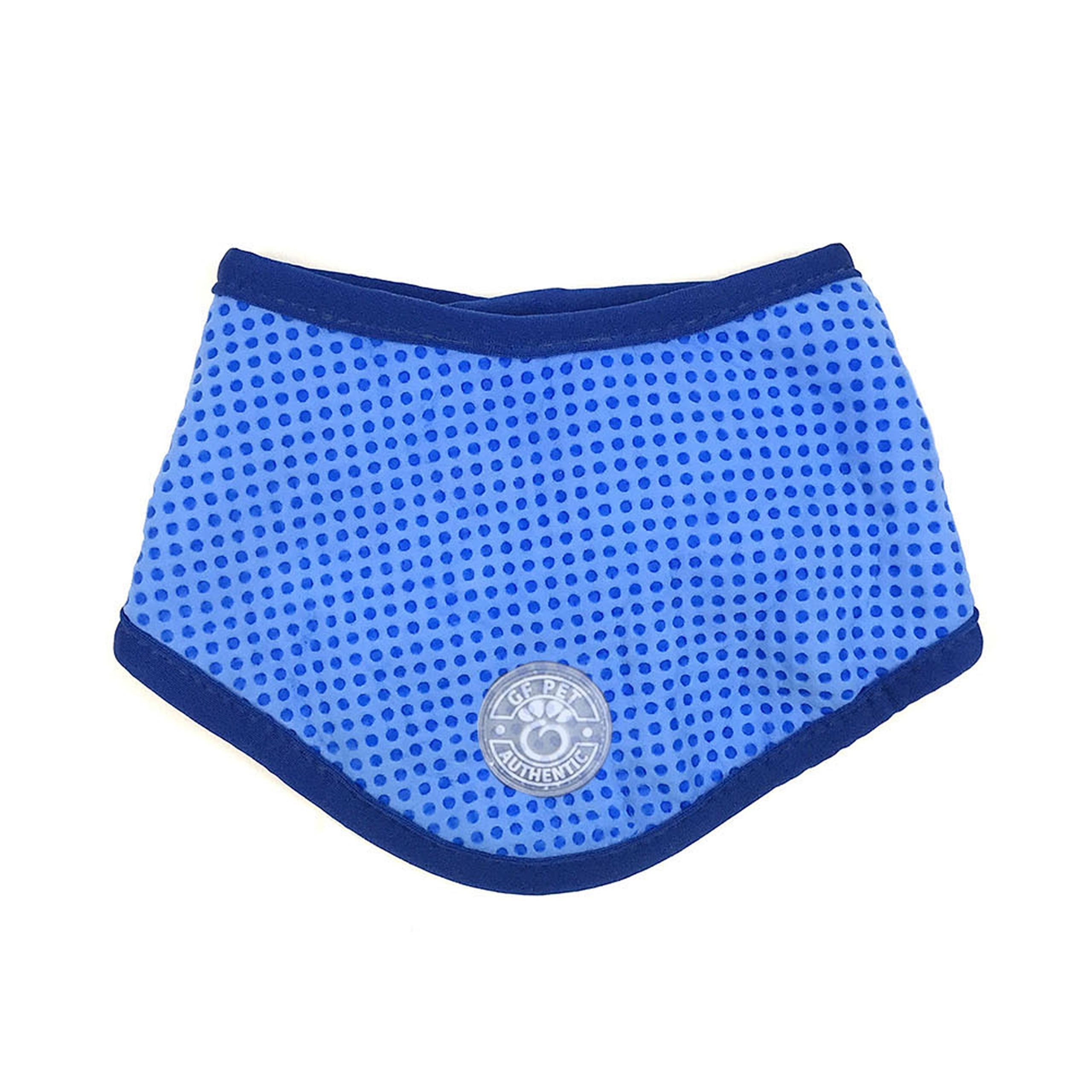 ICE BAND Dog Cooling Bandana — Reusable Ice Pack Neck Wrap (Blue)