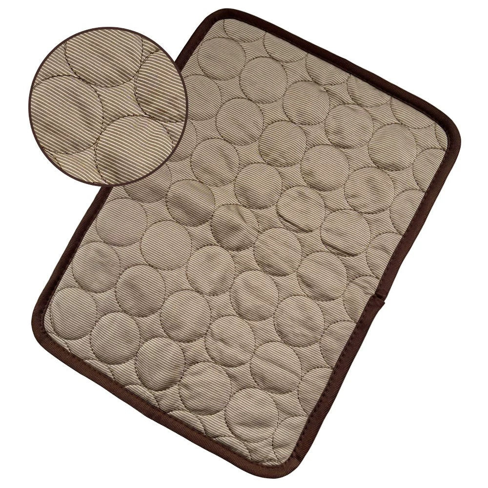 Ice Silk Dog Cooling Mat — Self-Cooling, No Water or Refrigeration