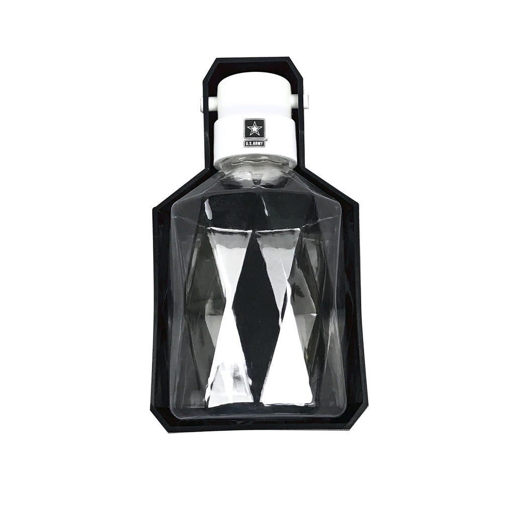 US Army Dog Water Bottle — Travel Hydration with Built-In Bowl